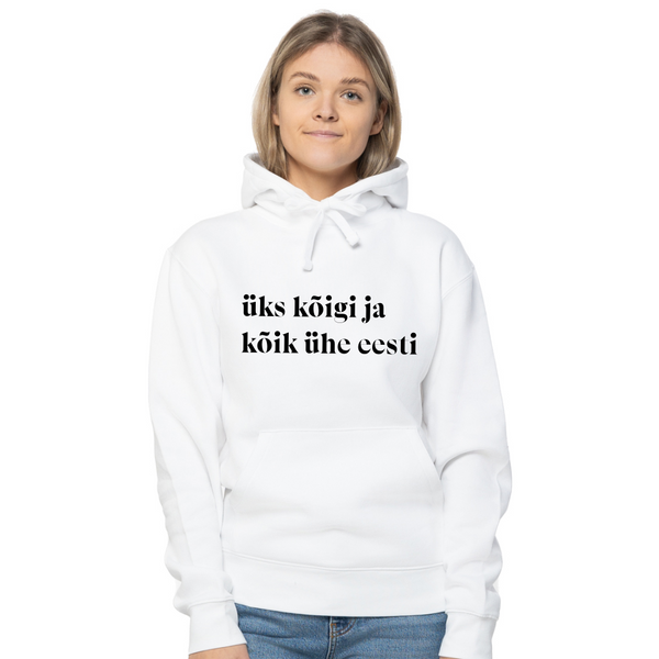 Unisex pusad "üks kõigi ja kõik ühe eesti"