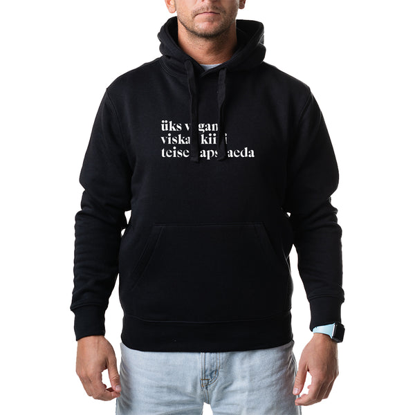 Unisex pusad "üks vegan viskas kiivi teise kapsaaeda"