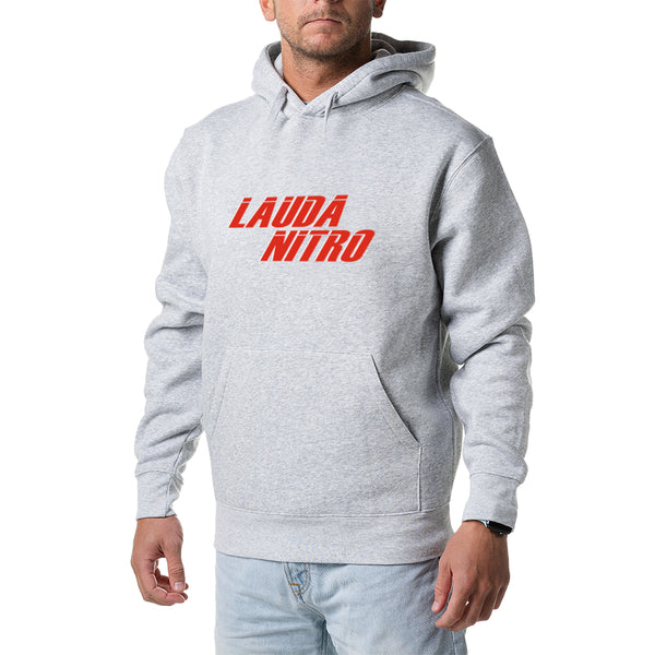 Kapuutsiga pusa "LAUDA NITRO" tekstiga