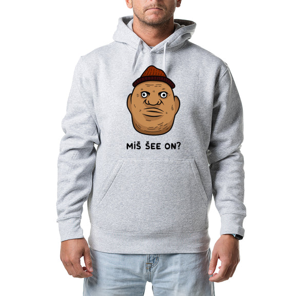 Kapuutsiga pusa "MIŠ ŠEE ON?"