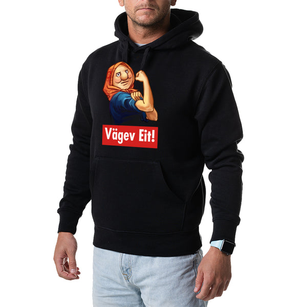 Kapuutsiga pusa "Vägev Eit!"