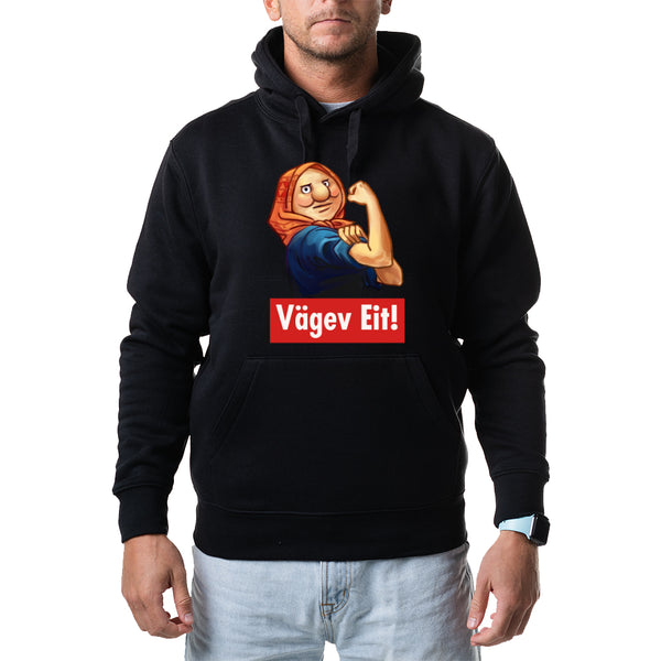 Kapuutsiga pusa "Vägev Eit!"