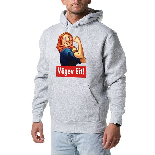 Kapuutsiga pusa "Vägev Eit!"