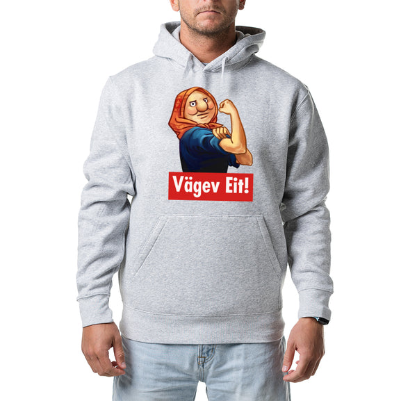 Kapuutsiga pusa "Vägev Eit!"