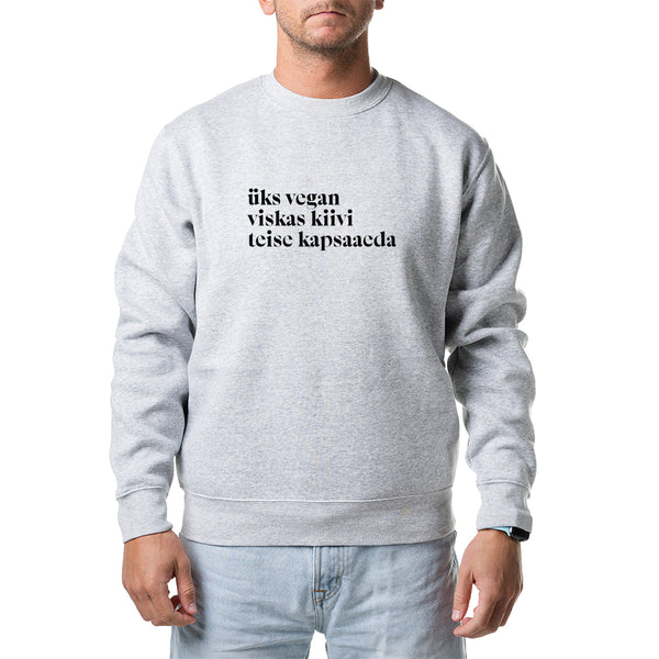 Unisex pusad "üks vegan viskas kiivi teise kapsaaeda"