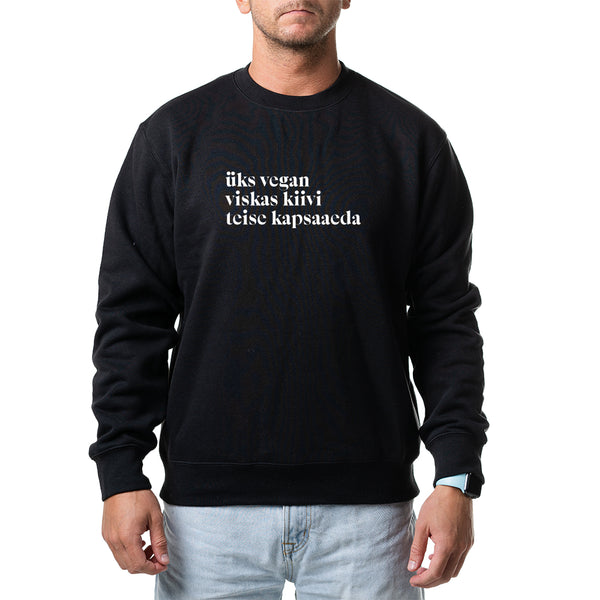 Unisex pusad "üks vegan viskas kiivi teise kapsaaeda"