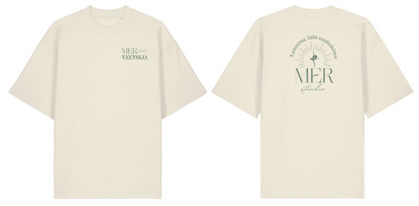MER Stuudio TANTSIJA oversized t-särk, unisex