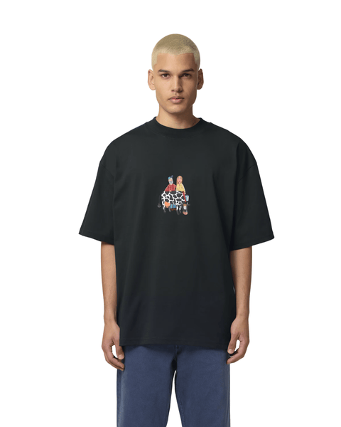 Eestimaa võimelmispeo unisex oversized T-särk "lehmaga"