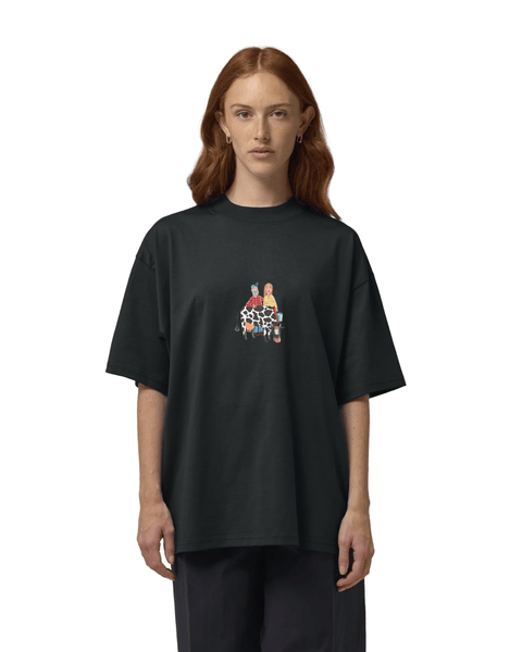 Eestimaa võimelmispeo unisex oversized T-särk "lehmaga"